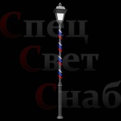 Световая уличная обмотка для фонаря триколор