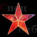 Светодиодная фигура "Красная звезда с лучами" на опоре 200х150 см