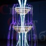 Световой фонтан "Королевский стандарт" 1.3х2 м мульти