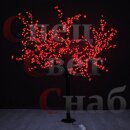 Светодиодная Сакура.  Красная. 2,5 м