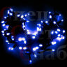 Уличная новогодняя Гирлянда-нить 10 м синяя IP65