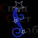 Консоль "Звездный вальс" 1,5х0,6м белый на синем